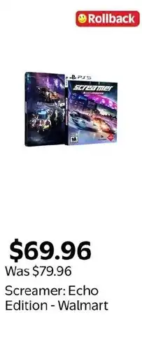 Walmart Screamer: Echo Edition Walmart offer