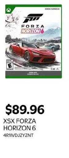 Walmart XSX forza horizon 6 offer