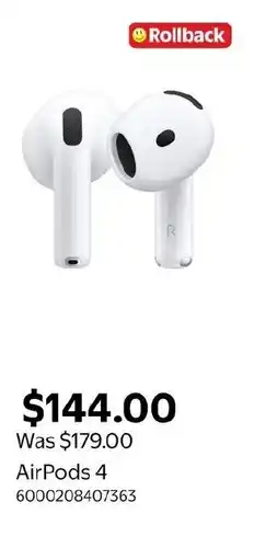 Walmart AirPods 4 offer