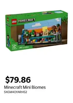 Walmart Minecraft Mini Biomes offer