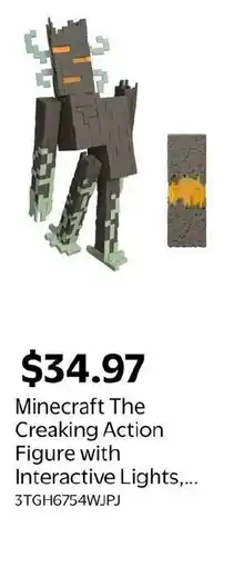 Walmart Minecraft The Creaking Action Figure with Interactive Lights,... offer