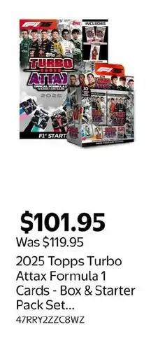 Walmart 2025 Topps Turbo Attax Formula 1 Cards Box & Starter Pack Set... offer