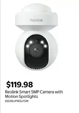 Walmart Reolink smart 5mp camera with motion spotlights offer