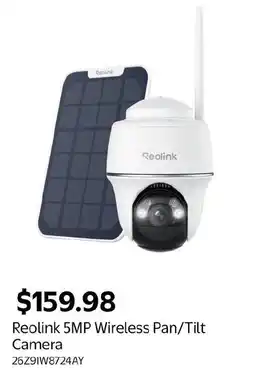 Walmart Reolink 5MP Wireless Pan/Tilt Camera offer