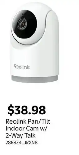 Walmart Reolink Pan Tilt Indoor Cam w/ 2-Way Talk offer