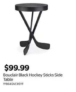 Walmart Bouclair Black Hockey Sticks Side Table offer