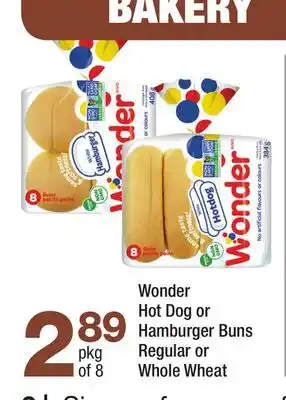 Highland Farms Wonder Hot Dog or Hamburger Buns offer