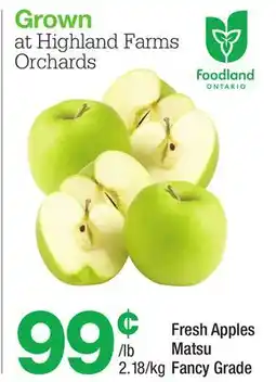 Highland Farms Fresh Apples offer