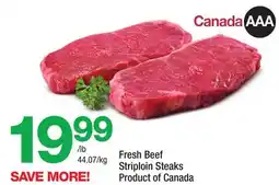 Highland Farms Fresh Beef Striploin Steaks offer