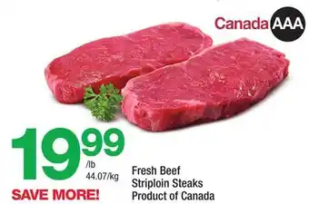 Highland Farms Fresh Beef Striploin Steaks offer