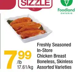 Highland Farms Freshly Seasoned In-Store Chicken Breast offer