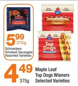 Highland Farms Maple Leaf Top Dogs Wieners offer