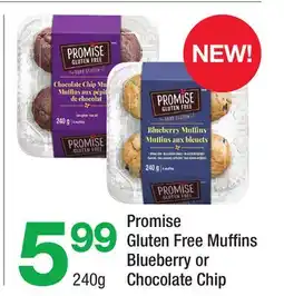 Highland Farms Promise Gluten Free Muffins Blueberry or Chocolate Chip offer