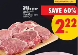No Frills Pork combo chop offer
