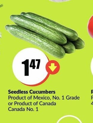 FreshCo Seedless Cucumbers offer