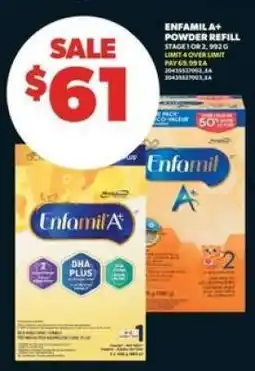 Real Canadian Superstore ENFAMIL A+ Powder Refill offer