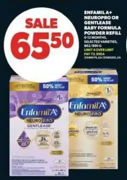 Real Canadian Superstore Enfamil A+ NeuroPro or Gentlease Baby Formula Powder Refill offer
