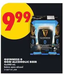No Frills Guinness 0 non-alcoholic beer offer