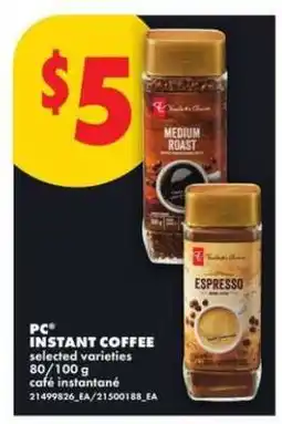 No Frills PC INSTANT COFFEE offer
