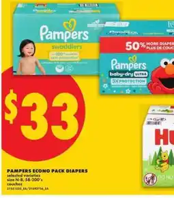 No Frills PAMPERS ECONO PACK DIAPERS offer