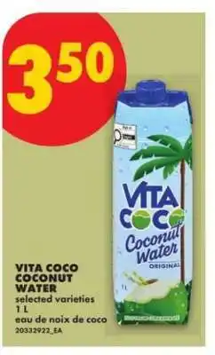 No Frills VITA COCO COCONUT WATER offer