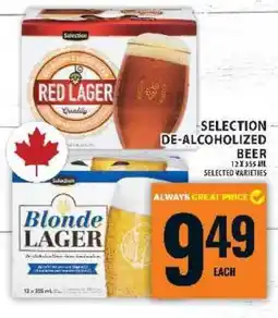 Food Basics SELECTION DE-ALCOHOLIZED BEER offer