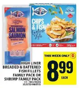 Food Basics High Liner Breaded & Battered Fish Fillets Family Pack or Shrimp Family Pack offer