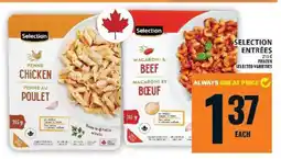 Food Basics SELECTION ENTRÉES offer