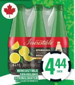 Food Basics Irresistible Sparkling Spring Water offer