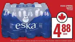 Food Basics Eska Spring Water offer