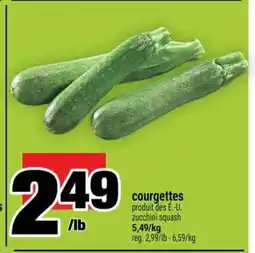 Super C courgettes offer