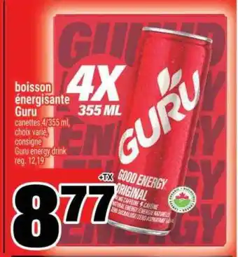 Super C BOISSON ÉNERGISANTE GURU offer