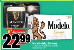 Super C bière Modelo, Guinness offer
