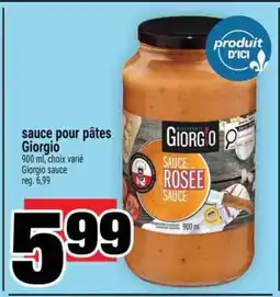 Super C sauce pour pâtes Giorgio offer