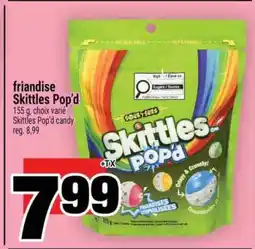 Super C friandise Skittles Pop'd offer