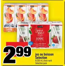 Super C jus ou boisson Selection offer
