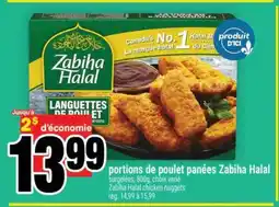 Super C portions de poulet panées Zabiha Halal offer