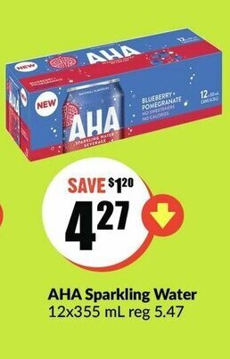 FreshCo AHA Sparkling Water offer