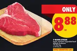 No Frills T-BONE STEAK offer