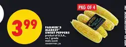 No Frills FARMER'S MARKET SWEET PEPPERS, PKG OF 4 offer