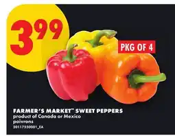 No Frills FARMER'S MARKET SWEET PEPPERS, PKG OF 4 offer