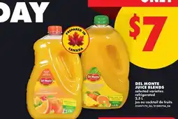 No Frills DEL MONTE JUICE BLENDS offer