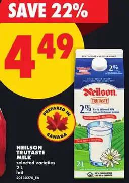No Frills NEILSON TRUTASTE MILK offer