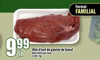 Bonanza Rôtî d'oeil de palette de boeuf offer