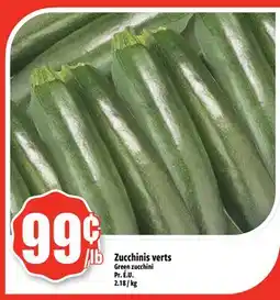 Bonanza Zucchinis verts offer