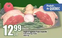 Bonanza Fresh sliced leg of lamb offer