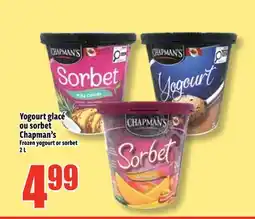 Bonanza Yogourt glace ou sorbet Chapman offer