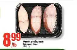 Bonanza Red snapper steaks offer