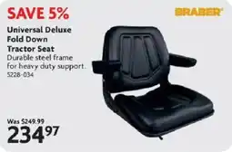 Home Hardware Universal Deluxe Fold Down Tractor Seat offer