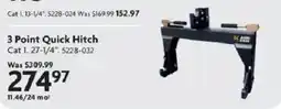 Home Hardware 3 Point Quick Hitch offer